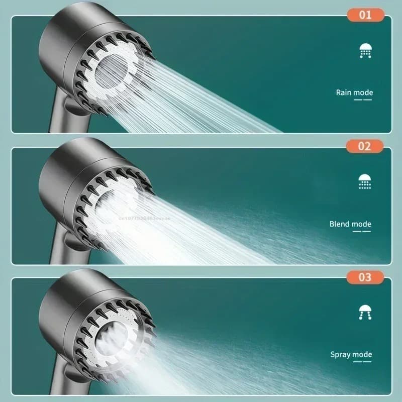 Loften grey filtered shower head