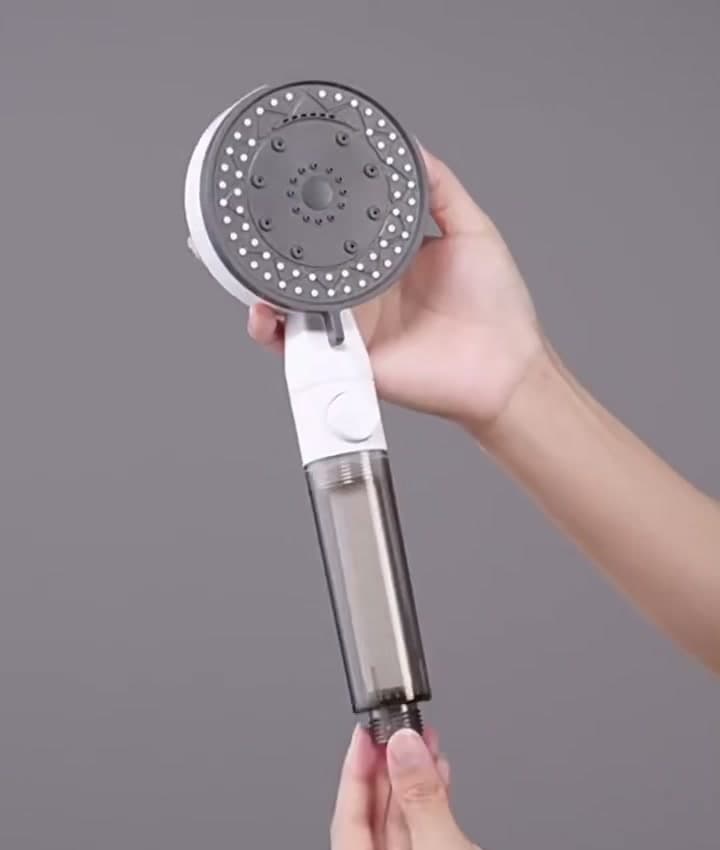 Loften white filtered shower head